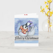 Kerstmis Kaart (Gele Bloem)