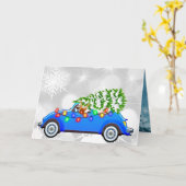 Kerstmis Kaart (Gele Bloem)