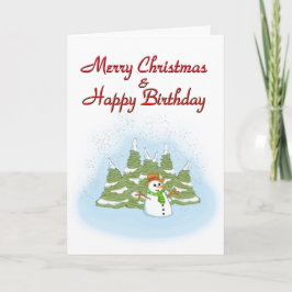 Kerstmis Kaart Snowman