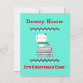 Kerstmis Kaart voor bibliothecarissen