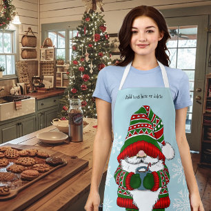 Kerstmis Kabouter Rood Groen Winter Schattig Schort