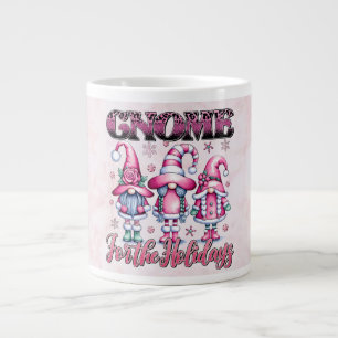 🎄 Kerstmis + Kabouters + Roze Esthetiek + Feestda Extra Grote Beker
