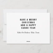 Kerstmis Kajakken Camping Vakantiekaarten Feestdagenkaart (Achterkant)