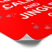 Kerstmis kalm houden op Poster dek (Hoek)