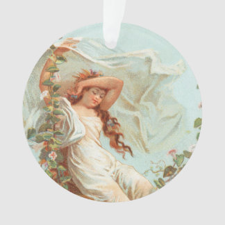 Kerstmis kan helder en gelukkig zijn, antieke kaar ornament