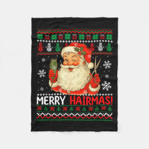 Kerstmis Kapsalon Sweater Kerstman Kapper Fleece Deken