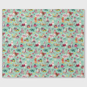 KERSTMIS KAT CHAOS CADEAUPAPIER (Vlak)