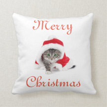 Kerstmis Kat Pillow