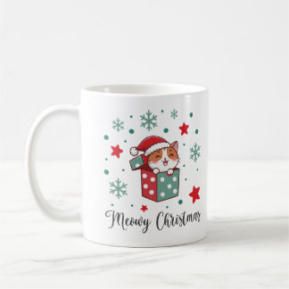 Kerstmis Kattenliefhebber Geschenk Cute Festieve D Koffiemok