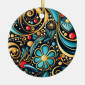 Kerstmis Keramisch Ornament (Voorkant)