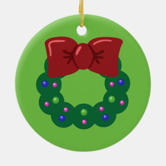 Kerstmis Keramisch Ornament (Achterkant)