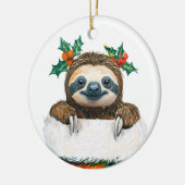 kerstmis keramisch ornament (Links)