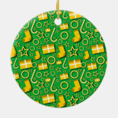 Kerstmis Keramisch Ornament (Achterkant)