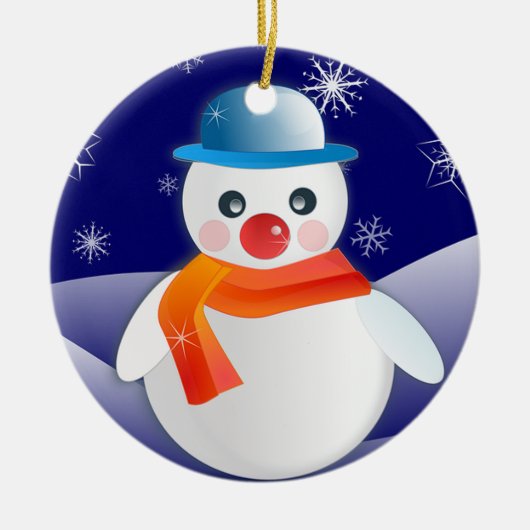 Kerstmis Keramisch Ornament (Voorkant)