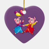 Kerstmis Keramisch Ornament (Achterkant)