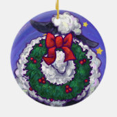 Kerstmis Keramisch Ornament (Achterkant)