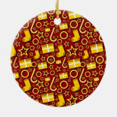 Kerstmis Keramisch Ornament (Achterkant)