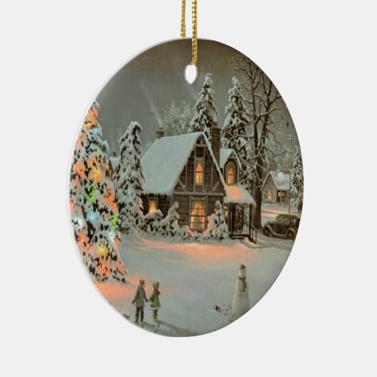 KERSTMIS KERAMISCH ORNAMENT (Rechts)