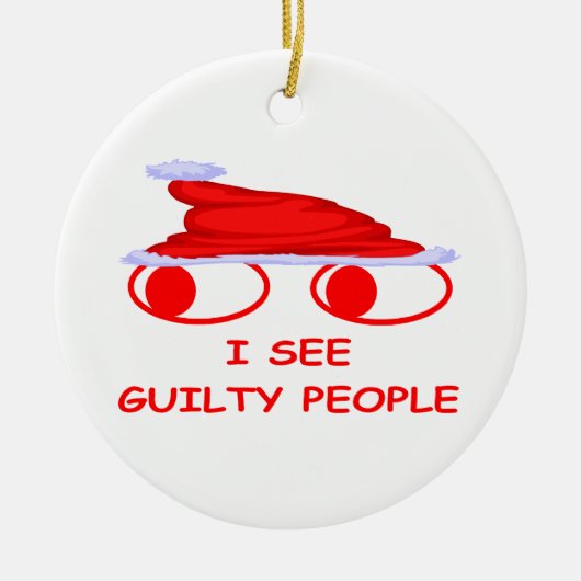 Kerstmis Keramisch Ornament (Voorkant)