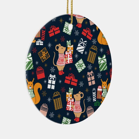 Kerstmis Keramisch Ornament (Rechts)