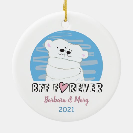 Kerstmis Keramisch Ornament (Achterkant)