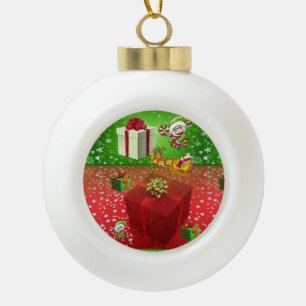 Kerstmis Keramische Balornament, Elf Bal Ornament