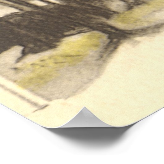 Kerstmis, kerk in winterslaap poster (Hoek)