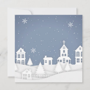 Kerstmis Kerk Landschap Kaart