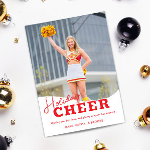 Kerstmis Kerst Cheerleading Kerst Foto Kaart