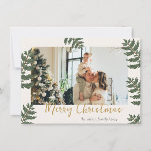Kerstmis Kerst Familie Foto Kerstkaart