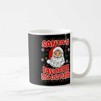 Kerstmis Kerst Favoriete Disc Golf Speler Vakantie Koffiemok