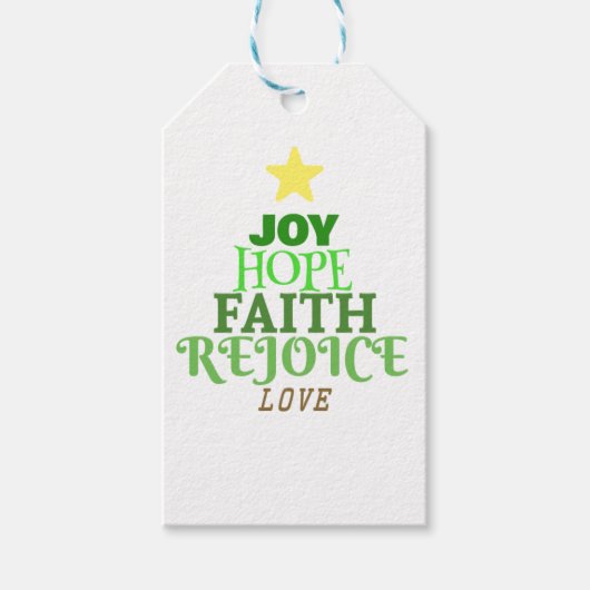 Kerstmis: kerstboom cadeaulabel (Voorkant)