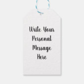 Kerstmis: kerstboom cadeaulabel (Achterkant)