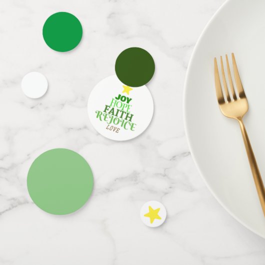 Kerstmis: kerstboom confetti (Groep)