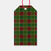 Kerstmis Kerstboom op rode auto vrachtwagen  Cadeaulabel (Achterkant)