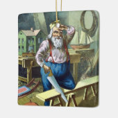 Kerstmis, kerstcadeautjes voor het bouwen van kers keramisch ornament (Links)