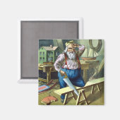 Kerstmis, kerstcadeautjes voor het bouwen van kers magneet (Voorkant / Achterkant)