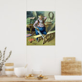 Kerstmis, kerstcadeautjes voor het bouwen van kers poster (Keuken)