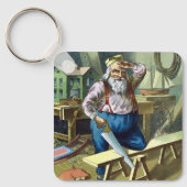 Kerstmis, kerstcadeautjes voor het bouwen van kers sleutelhanger (Voorkant)