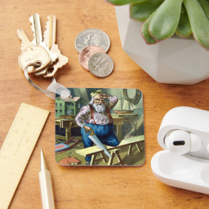 Kerstmis, kerstcadeautjes voor het bouwen van kers sleutelhanger