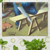 Kerstmis, kerstcadeautjes voor het bouwen van kers theedoek (Gevouwen)