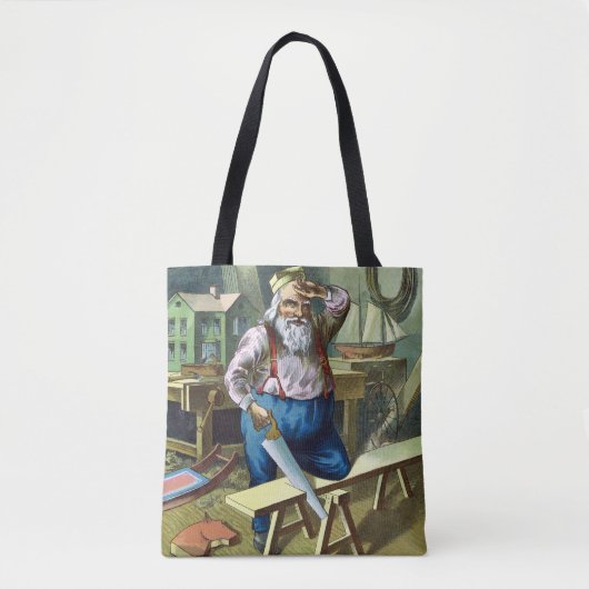 Kerstmis, kerstcadeautjes voor het bouwen van kers tote bag (Voorkant)
