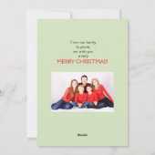 Kerstmis Kerstkaart met aangepaste foto (Achterkant)