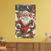 Kerstmis, kerstkerstkerstkerstkerstkerstman met De Canvas Afdruk (Insitu (Woonkamer))