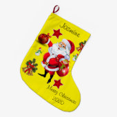 Kerstmis, kerstkerstman Snowman Grote Kerstsok (Voorkant (Hangend))