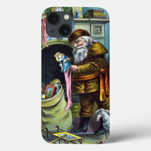Kerstmis, kerstkerstmannetjes met speelgoed Case-Mate iPhone case (Achterkant)