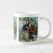 Kerstmis, kerstkerstmannetjes met speelgoed extra grote beker (Rechts)