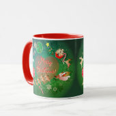 Kerstmis Kerstkrans Mok (Voorkant links)