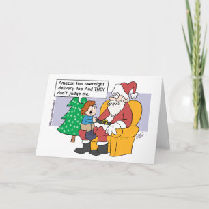 Kerstmis - Kerstman en Amazonië Feestdagen Kaart