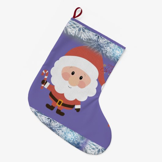 Kerstmis, kerstman grote kerstsok (Voorkant (Hangend))